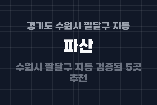 경기도 수원시 팔달구 지동 파산