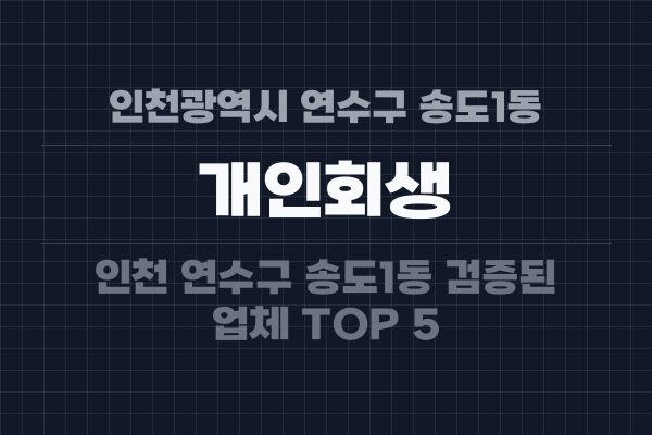 인천광역시 연수구 송도1동 개인회생