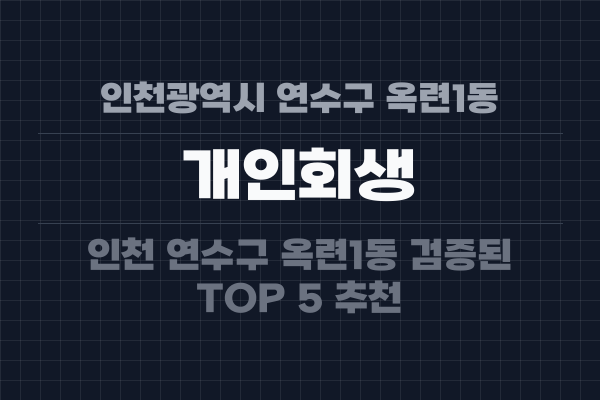 인천광역시 연수구 옥련1동 개인회생