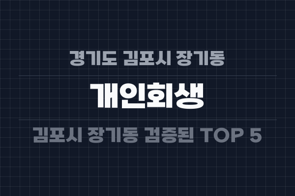 경기도 김포시 장기동 개인회생