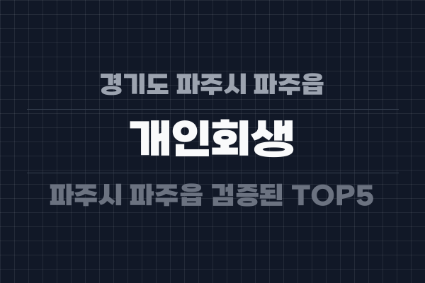 경기도 파주시 파주읍 개인회생