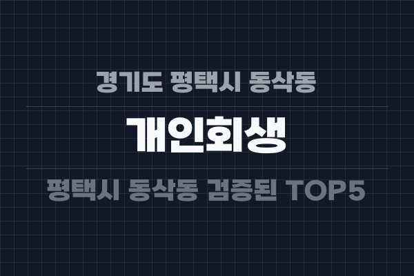 경기도 평택시 동삭동 개인회생