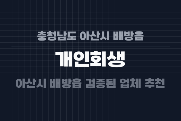 충청남도 아산시 배방읍 개인회생