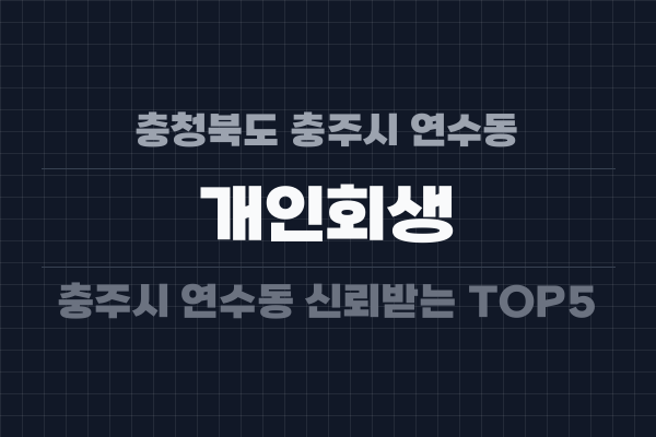 충청북도 충주시 연수동 개인회생