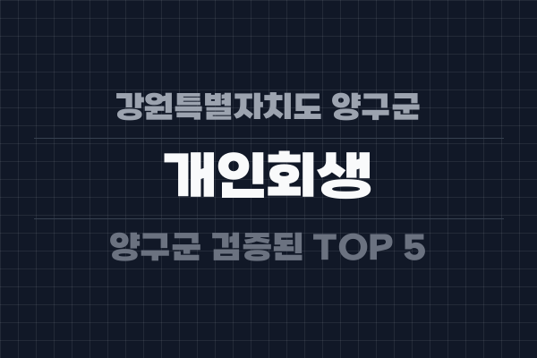 강원특별자치도 양구군 개인회생