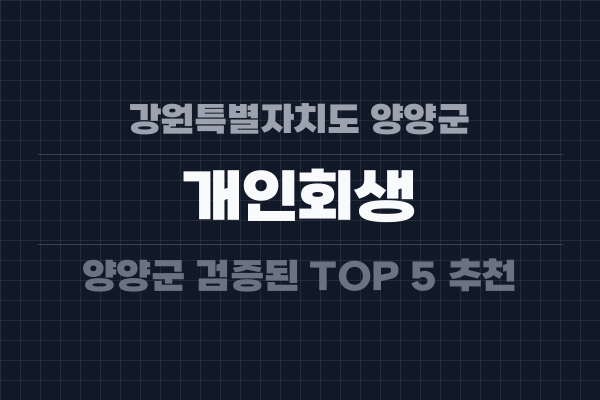 강원특별자치도 양양군 개인회생