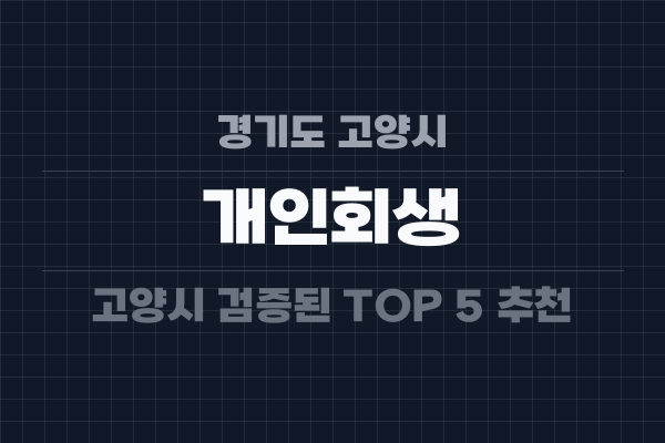 경기도 고양시 개인회생