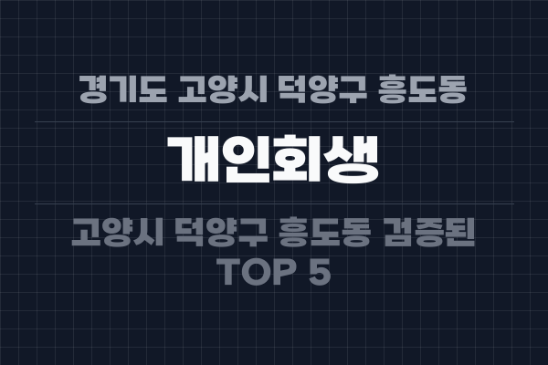 경기도 고양시 덕양구 흥도동 개인회생