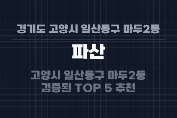 경기도 고양시 일산동구 마두2동 파산