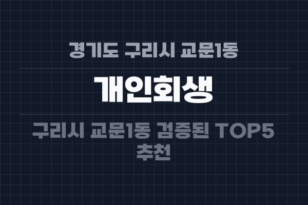경기도 구리시 교문1동 개인회생