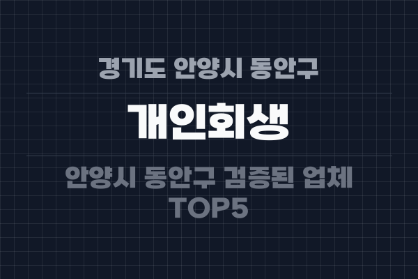 경기도 안양시 동안구 개인회생