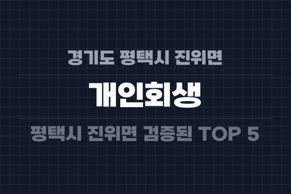 경기도 평택시 진위면 개인회생