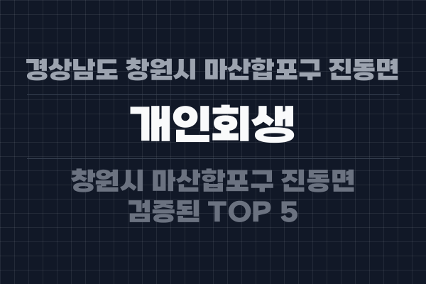 경상남도 창원시 마산합포구 진동면 개인회생