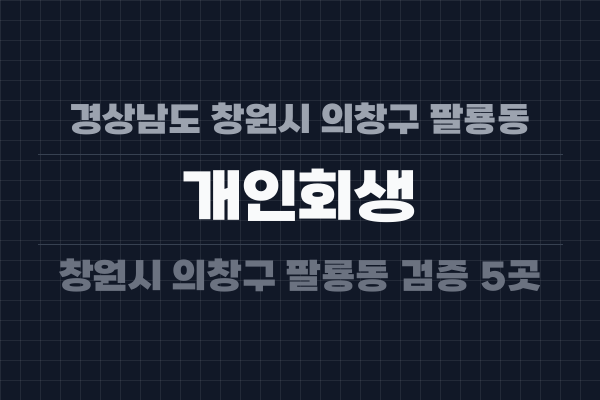 경상남도 창원시 의창구 팔룡동 개인회생