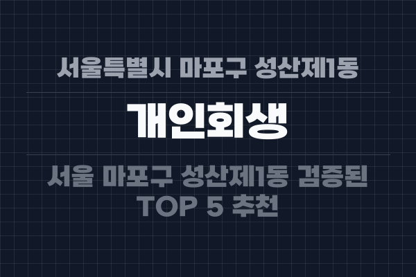 서울특별시 마포구 성산제1동 개인회생
