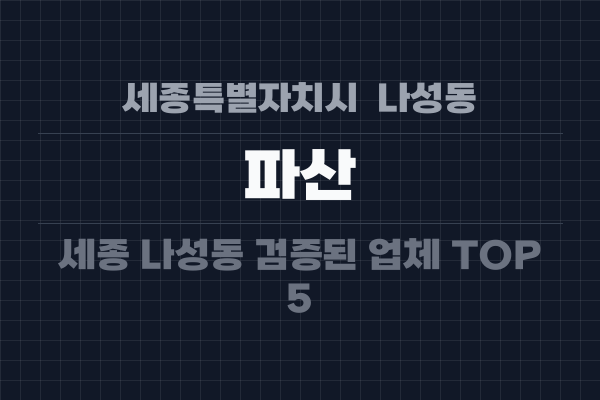 세종특별자치시 나성동 파산