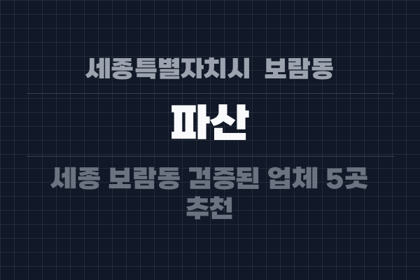 세종특별자치시  보람동 파산