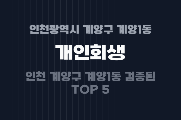인천광역시 계양구 계양1동 개인회생