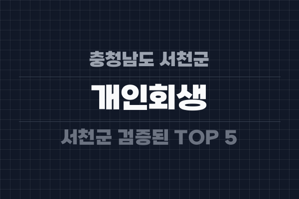 충청남도 서천군 개인회생