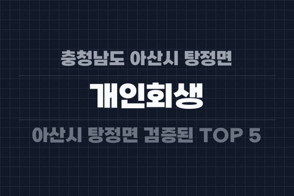 충청남도 아산시 탕정면 개인회생