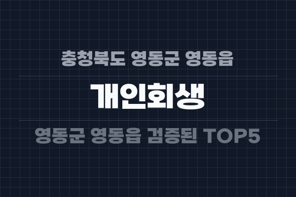 충청북도 영동군 영동읍 개인회생