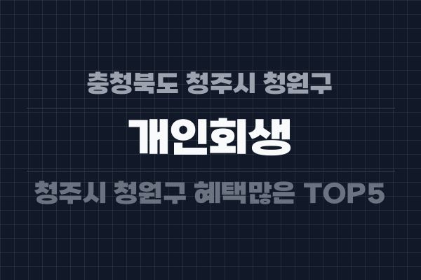 충청북도 청주시 청원구 개인회생