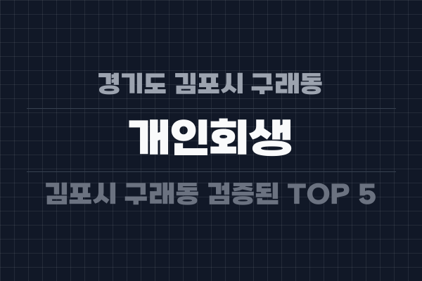 경기도 김포시 구래동 개인회생