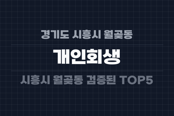 경기도 시흥시 월곶동 개인회생