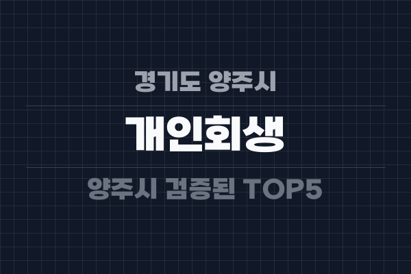 경기도 양주시 개인회생