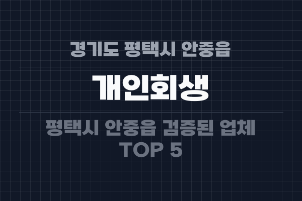 경기도 평택시 안중읍 개인회생