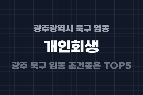 광주광역시 북구 임동 개인회생