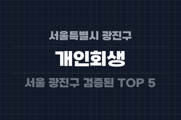 서울특별시 광진구 개인회생