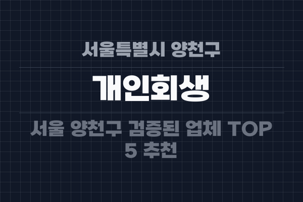 서울특별시 양천구 개인회생