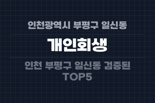 인천광역시 부평구 일신동 개인회생