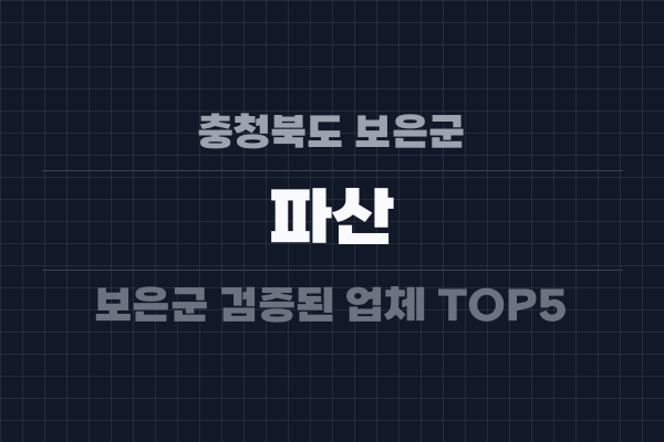 충청북도 보은군 파산