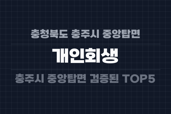 충청북도 충주시 중앙탑면 개인회생